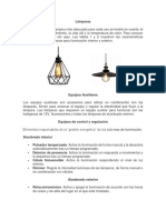 Tipos lámparas, equipos y medidas eficiencia iluminación