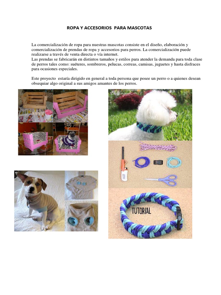 Noble incidente Alta exposición Comercializacion de Ropa y Accesorios para Mascotas | PDF