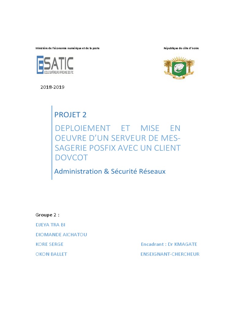 Deploiement Et Mise en Oeuvre de Postfix PDF | PDF | Dé | Serveur ...