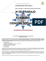 Plan de trabajo de la Academia de Ciencias Sociales 2016-2017