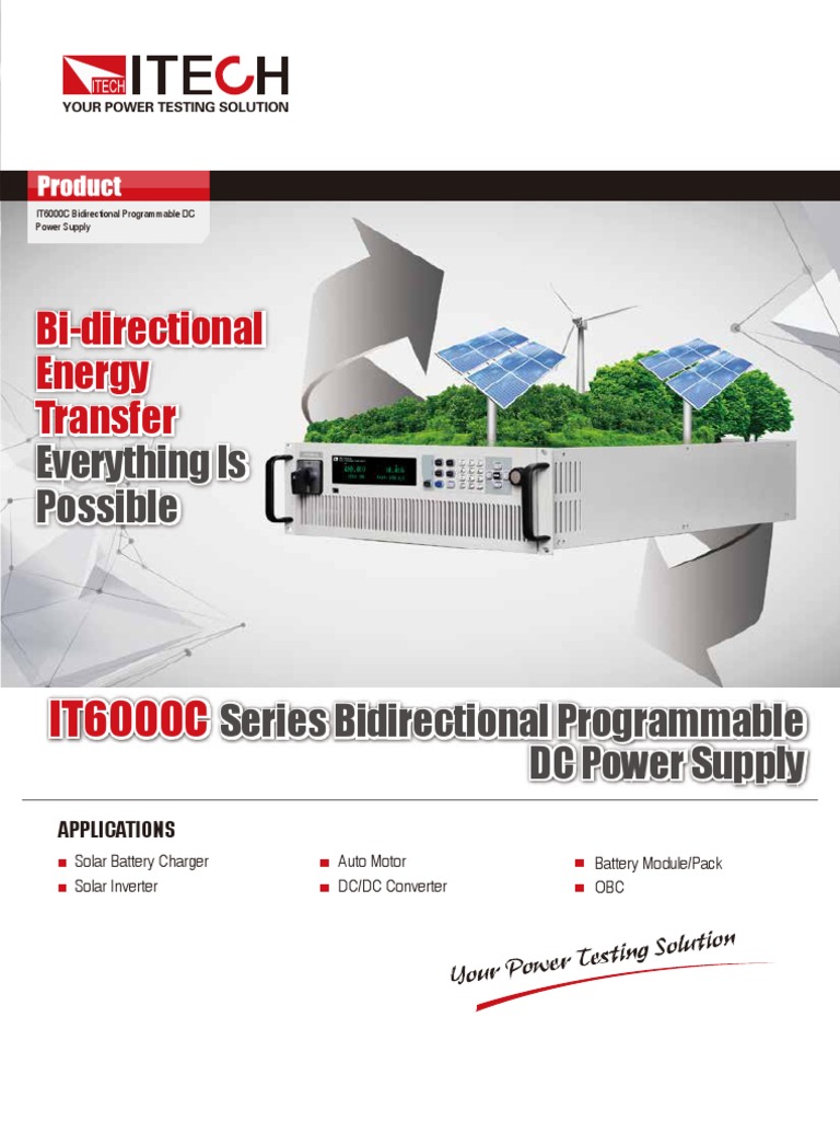 IT6000C Bidirectional Programmable DC Power Supply EN-190410 | Download ...