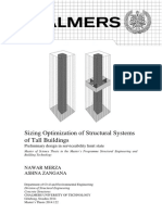 Sizing Optimization of Structural Systems of Tall Buildings Merza Zangana Thesis CHALMERS 2014