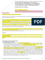 Préparation 38 DCG7 Management - Gouvernance D'entreprise Et Performance de L'entreprise Développement Structuré Avec Pistes de Corrigé + Lecture Gouvernance - Management Entreprises Et Organisations