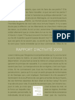 Rapport d'activité 2009 - Fondation pour la Mémoire de la Shoah