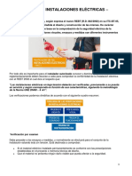 Verificación de Las Instalaciones Eléctricas