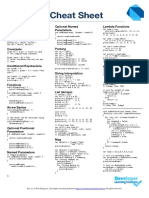 Dart Cheat Sheet