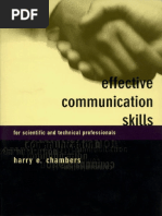 Effective Communication Skills For Scientific and Technical Professionals PDF