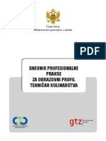 Dnevnik Profesionalne Prakse-Tehnicar Kulinarstva PDF