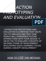 Interaction Prototyping and Evaluation