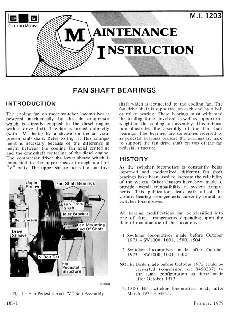 Mi 1203 Fan Shaft Bearings PDF
