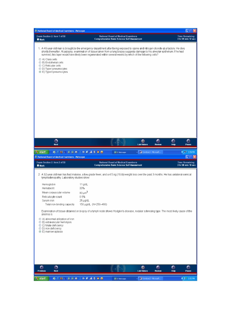NBME Form 1 Section 2 PDF | PDF