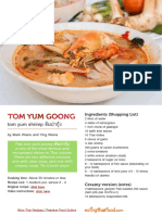 Tom Yum Goong Recipe PDF