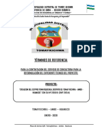 TDR #004-2019-Elaboracion Del Expediente Tecnico - Cetpro - Tomaykichwa