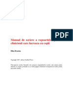 Manual de Scriere A Rapoartelor Pentru Clinicienii Care Lucreaza Cu Copii