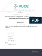 Plan Estratégico de Marketing para La Empresa "Tidag" en La Provincia de Santo Domingo de Los Tsáchilas