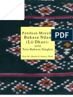 Panduan Menulis Bahasa Ndao (Lii Dhao) : Serta Tata Bahasa Singkat