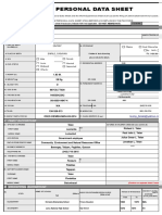 CS Form No. 212 Attachment