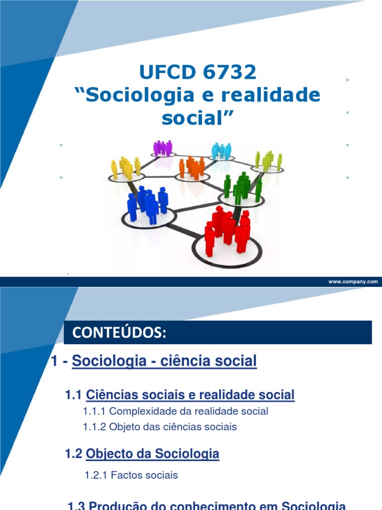 Sociologia e Complexidade da Realidade Social | PDF | Ciências Sociais ...