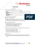 Francesca Worksheet PDF