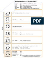 CalendarioSemanalDeCelebracionesEnero