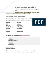 El Verbo Do o Does Tiene Dos Funciones Fundamentales Que Son