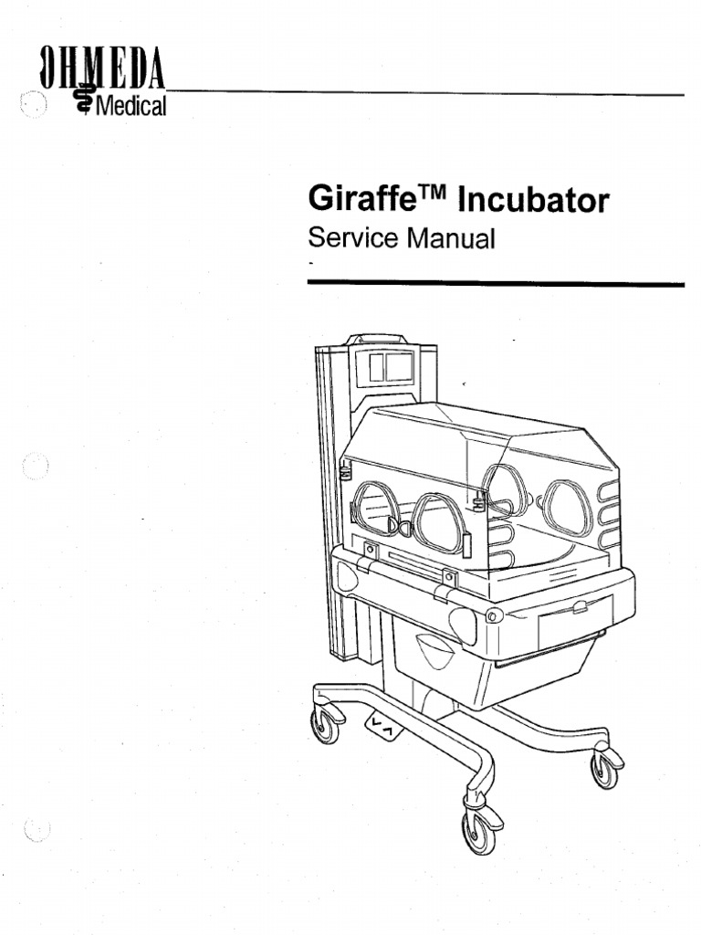ohmeda giraffe omnibed (incubator) service manual