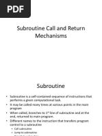 14-Subroutine Call and Return Mechanisms-Single Cycle Data Path design-12-Aug-2019Material - I - 12-Aug-2019 - Subroutine - Call - A