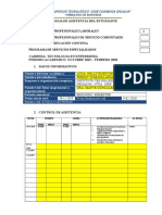 Segundo 6 Registro de Asistencia Del Estudiante