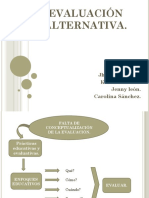 Evaluación Alternativa