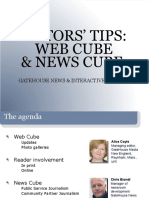 Web Cube and News Cube Tips