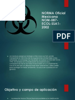 NORMA Oficial Mexicana NOM-087-ECOL-SSA1-2002