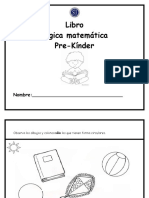 Libro Matemática Pre Kinder (Optativo)