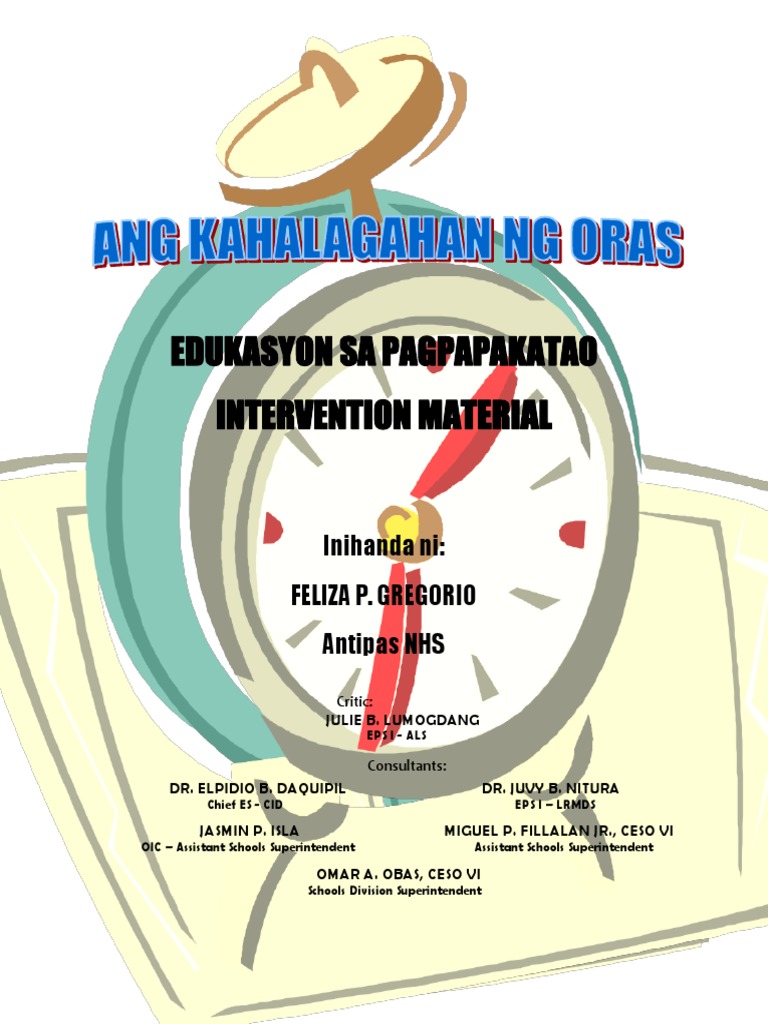 Sample - SIM ESP 9 Ang Kahalagahan NG Oras PDF | PDF