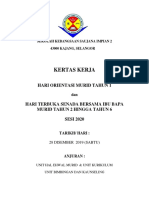 Kertas Kerja Hari Orientasi Tahun