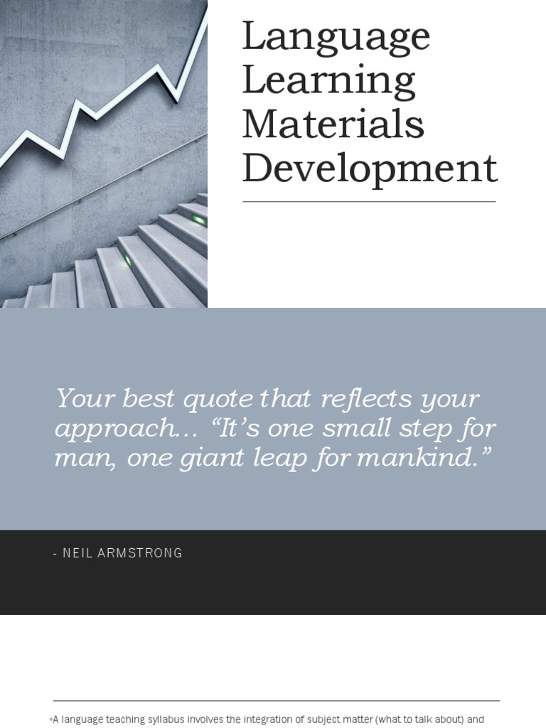 Language Learning Materials Development PDF Language Education