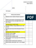 Checklist Asesmen Resiko Kebakaran FSRA