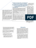 homologación y denuncia del pacto colectivo de condiciones de trabajo