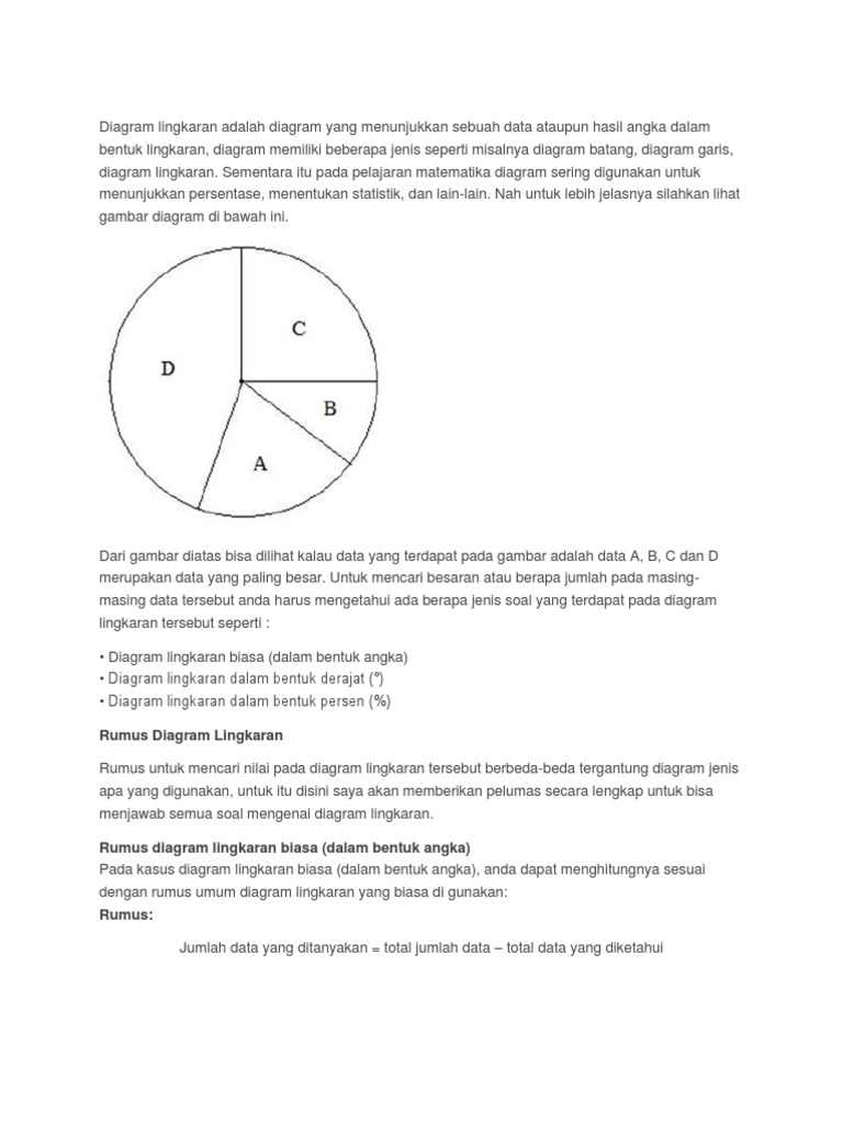 11++ Contoh Soal Diagram Lingkaran Kelas Xii Smk - Kumpulan Contoh Soal