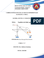 Equilibrio sólido rígido: condiciones y tipos de interacciones