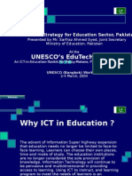 Unesco'S Edutech Toolkit: National Ict Strategy For Education Sector, Pakistan