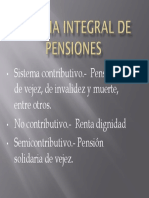 Sistema integral de pensiones, seguridad social