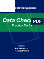 Psycho Metric Success Data Checking - Practice Test 1