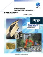 Guidelines For Fabrication JFE's Abrasion-Resistant Steel Plate Welding