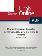 Neuropsicologia Neuronas Espejo y Educación