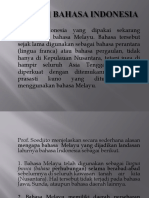 Sejarah Bahasa Indonesia