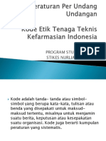 Kode Etik Tenaga Teknis Kefarmasian Indonesia