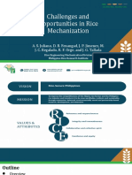 Challenges and Opportunities in Philippine Rice Mechanization