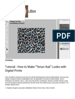  How to Make “Tenun Ikat” Looks with Digital Prints 
