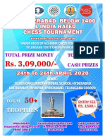 4th Hyderabad All India Below 1400 Fide Chess TMT