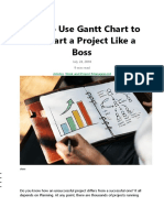 Using Gantt Chart To Kickstart A Project PDF
